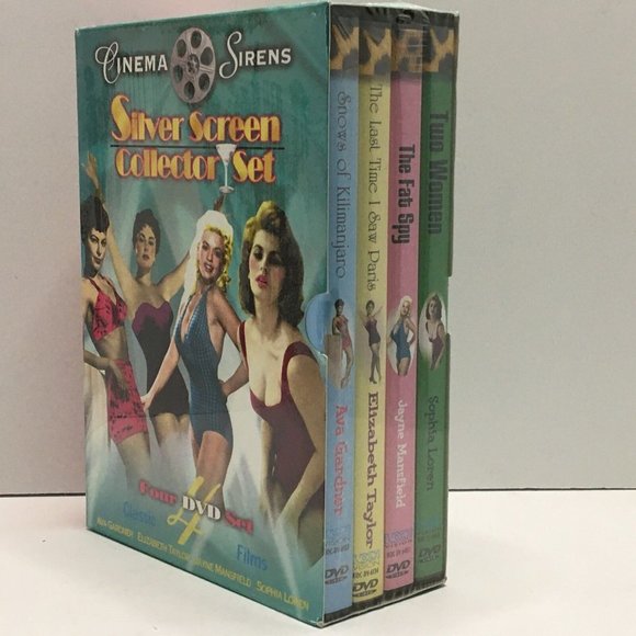 Cinema Sirens Silver Screen Collector 4 Disc DVD Box Set Jayne Mansfield - Picture 2 of 5